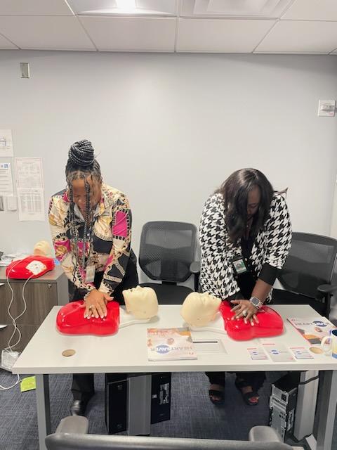 CPR and AED training for #TeamATL leadership #SafetyFirst The team had a great time and learned how to save lives! Thanks @ATLFireRescue for your awesome trainer Todd Tolbert!! @weareunited @dongaines11 @LouFarinaccio @DJKinzelman