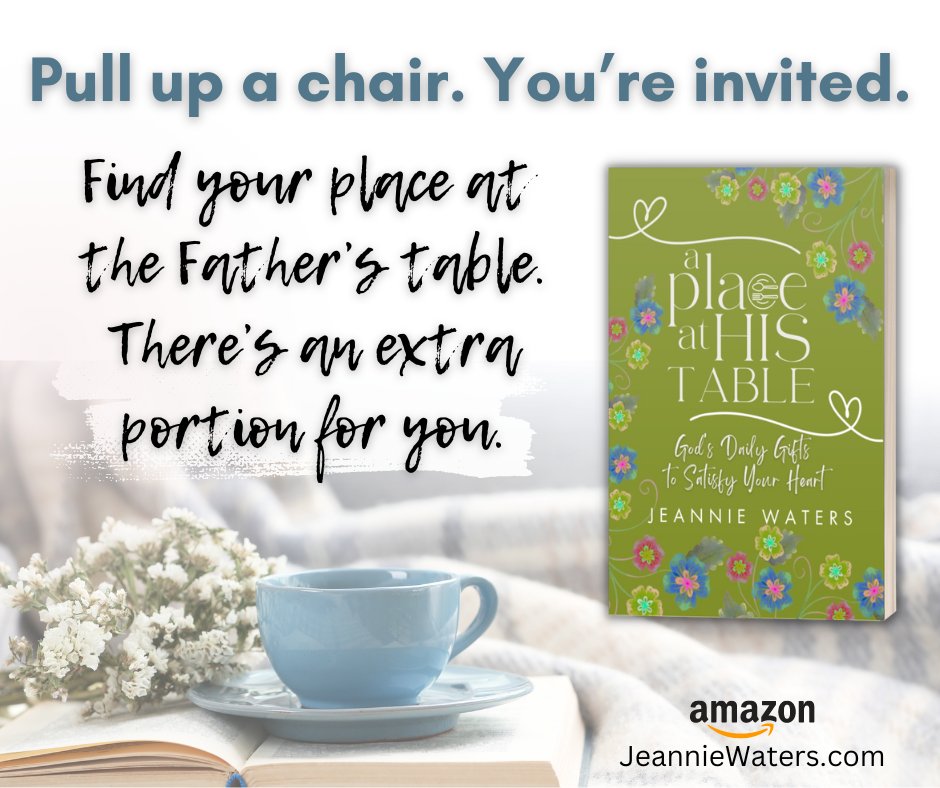 JoannaEccles's tweet photo. I'm so excited it is finally here! Jeannie Cagle Waters's book #aplaceathistable comes out today! For good encouragement and ways to remember the grace of God as you eat, get your copy today! 
https://t.co/YXuQuBhmxA https://t.co/WV5u1G1EMD