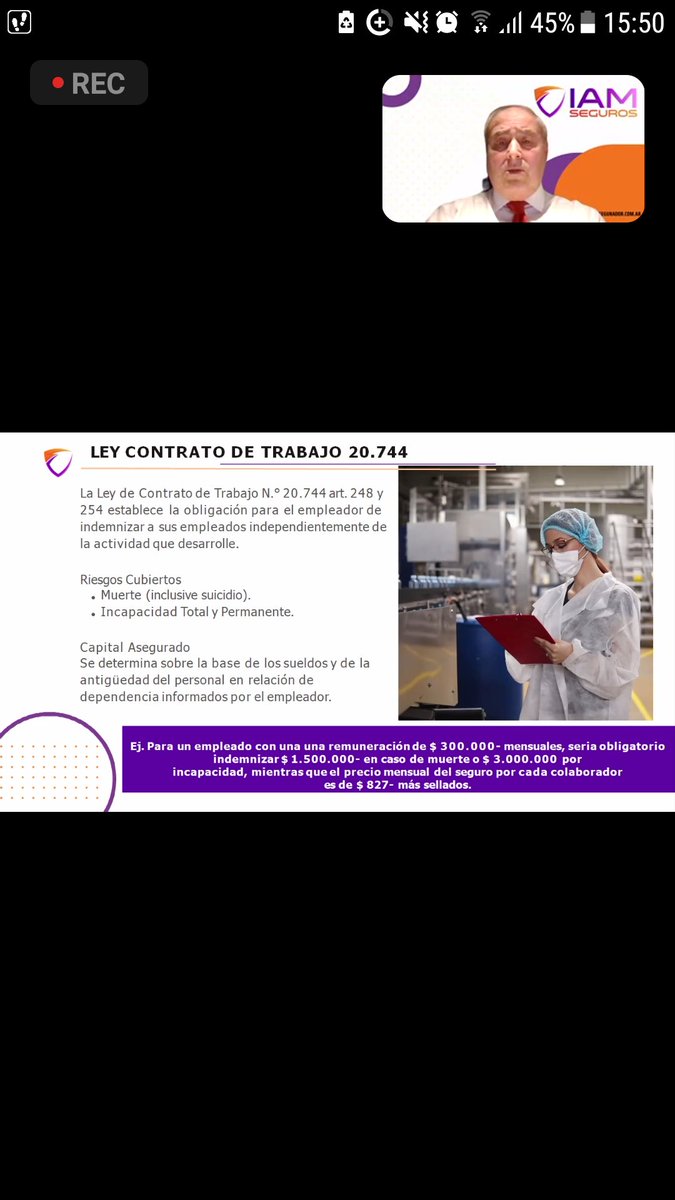 Hoy estuvimos presentes en el zoom de <a href="/redcame/">CAME</a>  donde el <a href="/INSTITUTO_ASEG/">Instituto Asegurador</a>  preseó las ramas de seguros que comercializan y los beneficios que ofrecen a las pymes que deciden contratar los mismos. La apertura estuvo a cargo de <a href="/SFemena/">Salvador Femenía</a> Director del <a href="/INSTITUTO_ASEG/">Instituto Asegurador</a> .
