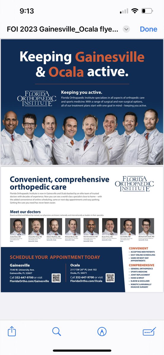 Great group starting soon! 
Scheduling now! <a href="/FL_Ortho/">Florida Orthopaedic Institute</a>