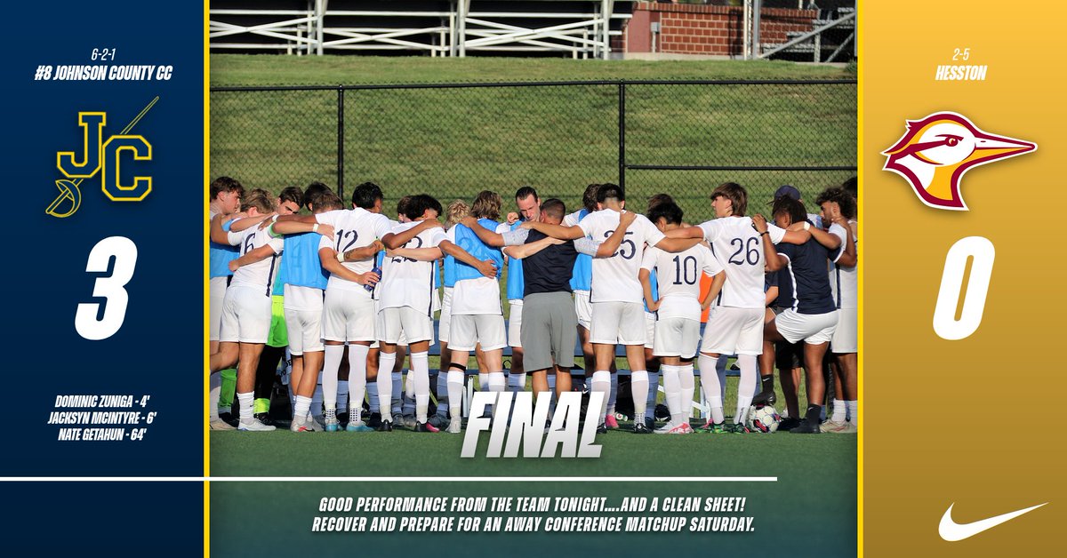 JcccMsoc's tweet photo. Great performance tonight from the boys....and a clean sheet!
Recover and prepare for an away conference matchup Saturday.  #GOCAVS  #JCCCMSOC  #LOCALTALENT  #PATHWAYTOTHENEXTLEVEL https://t.co/RbG2SGeztu