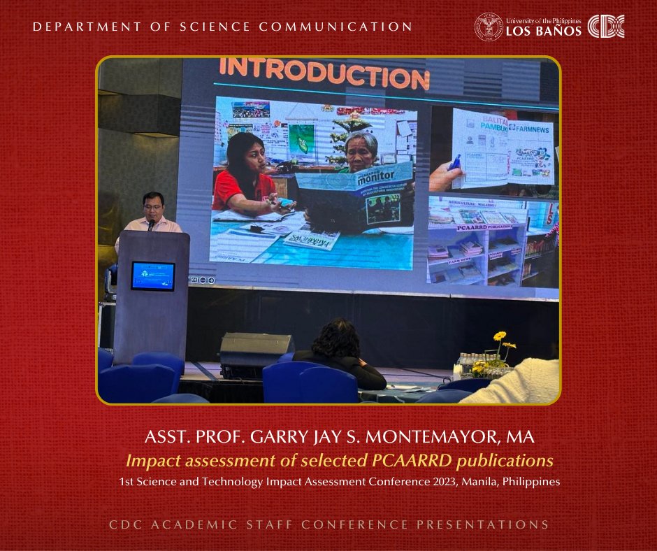 devcom's tweet image. The College of Development Communication (CDC) congratulates four of its academic staff members who recently presented research papers in international and national conferences. #DevcomResearch #Devcom 

Read: devcom.edu.ph/.../devcomrese…
