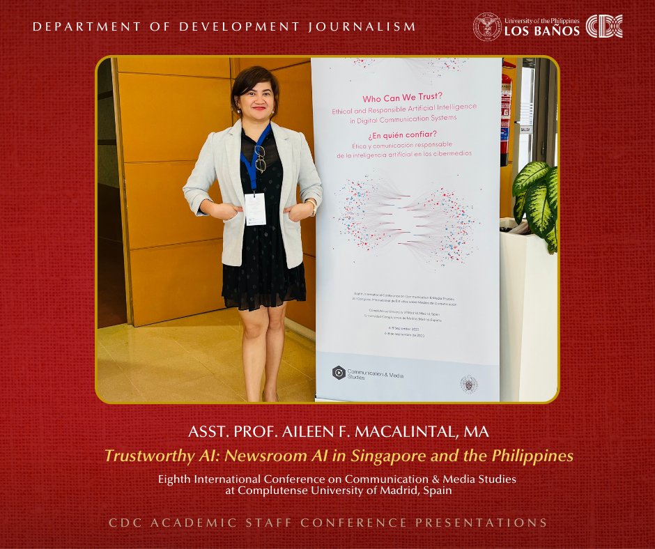 devcom's tweet image. The College of Development Communication (CDC) congratulates four of its academic staff members who recently presented research papers in international and national conferences. #DevcomResearch #Devcom 

Read: devcom.edu.ph/.../devcomrese…