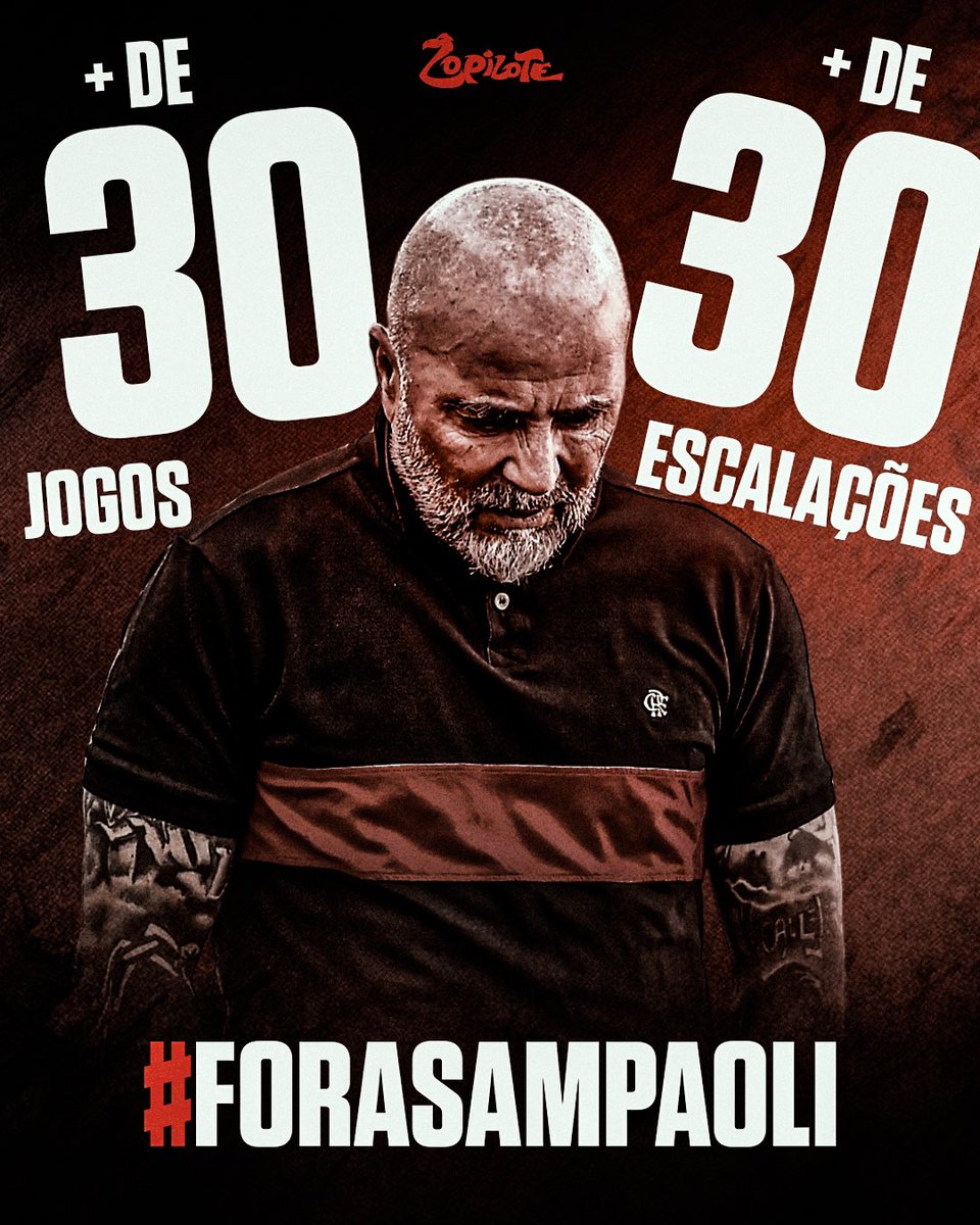ozopilote's tweet photo. Não sabe escalar, Não sabe se relacionar, não tem vestiário, NÃO TEM NADA! Não to nem aí de jogar as Finais da Copa do Brasil com interino. Pra mim é #FORASAMPAOLI ! E você? https://t.co/2Sf17YH79A