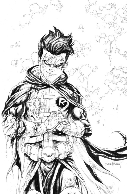 theaginggeek's tweet photo. Robin by @TylerKirkhamArt 
#Robin https://t.co/pX8SYqvvVO