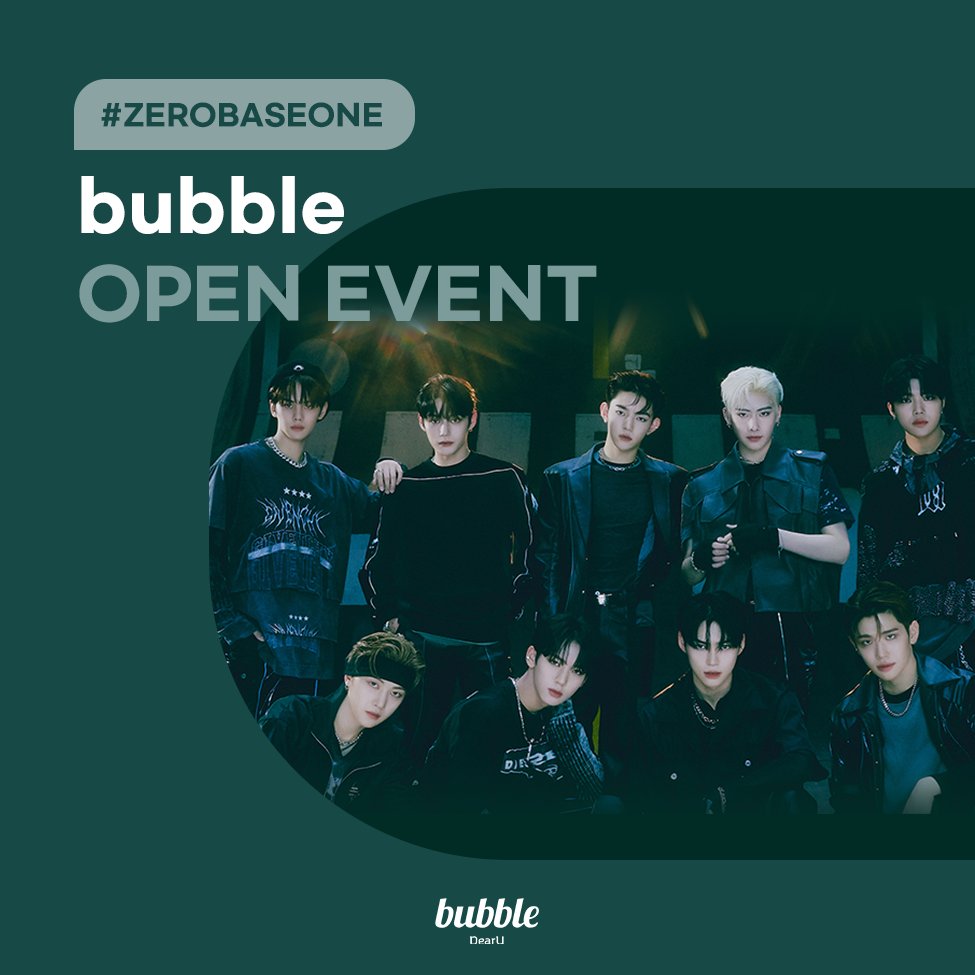 dearu_bubble's tweet photo. 📢] ZEROBASEONE x bubble EVENT

Leave quote RT with the hashtag #ZEROBASEONE, #ZB1bubble what you want to chats with ZEROBASEONE on bubble!

💌 Polaroid (9 winners)
📅 ~ 09/20 11:59PM (KST)
👉 separately on 09/22

#제로베이스원
#bubble #버블
@ZB1_official https://t.co/B0WPqqDHeW