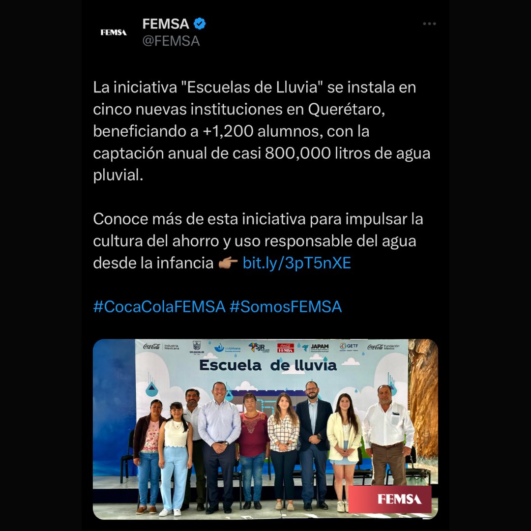 NutriCOI's tweet image. Un ejemplo más de #GreenWashing corporativo por parte de @CocaCola, la empresa que más agua potable acapara en nuestro país. ¿Sabías que se necesitan aproximadamente 200 litros de #agua para producir un litro de #refresco?
 ¿Tu qué opinas? 👇🏼