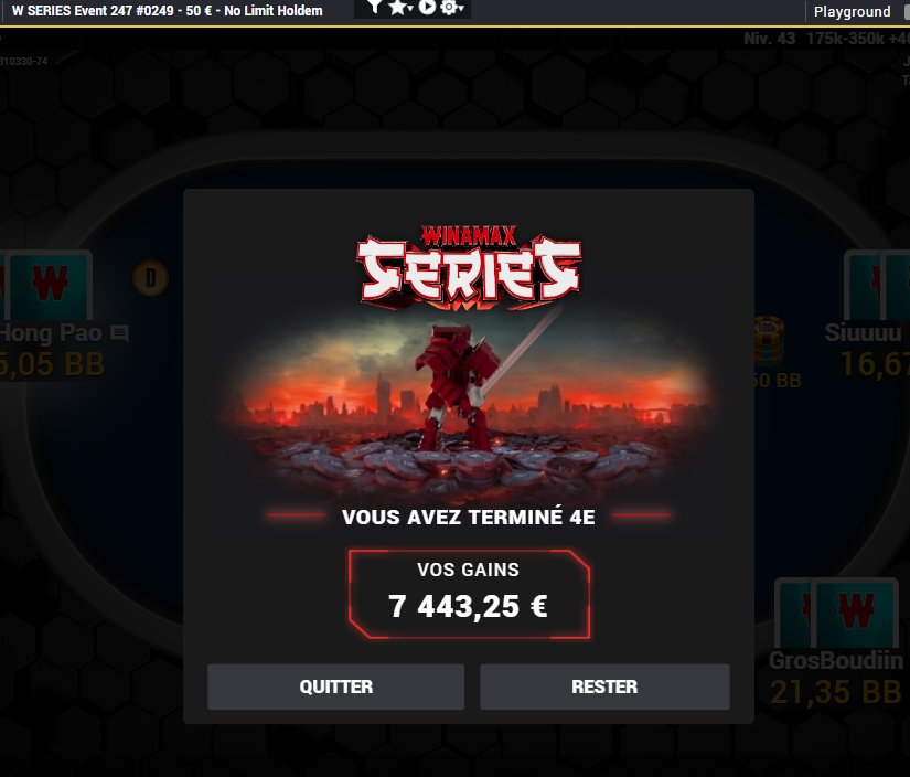 Flyters_'s tweet photo. Vraiment pas loin encore sur ce 50€ très frustré a chaud de finir 4eme avec le scénario de tf, mais je sais que demain je serais satisfait ! 🔥💸  Plus que un jour pour aller chercher un titre gl pour vos days 3 ! https://t.co/9nk9IYYXg6