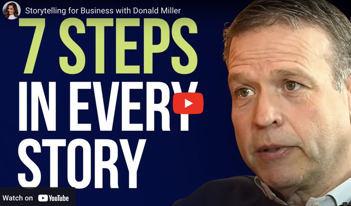 Springboar7689's tweet image. Storytelling for Business with Donald Miller - Lifestyle Blog about Travel, Education, and Business Growth buff.ly/3PAUwfg