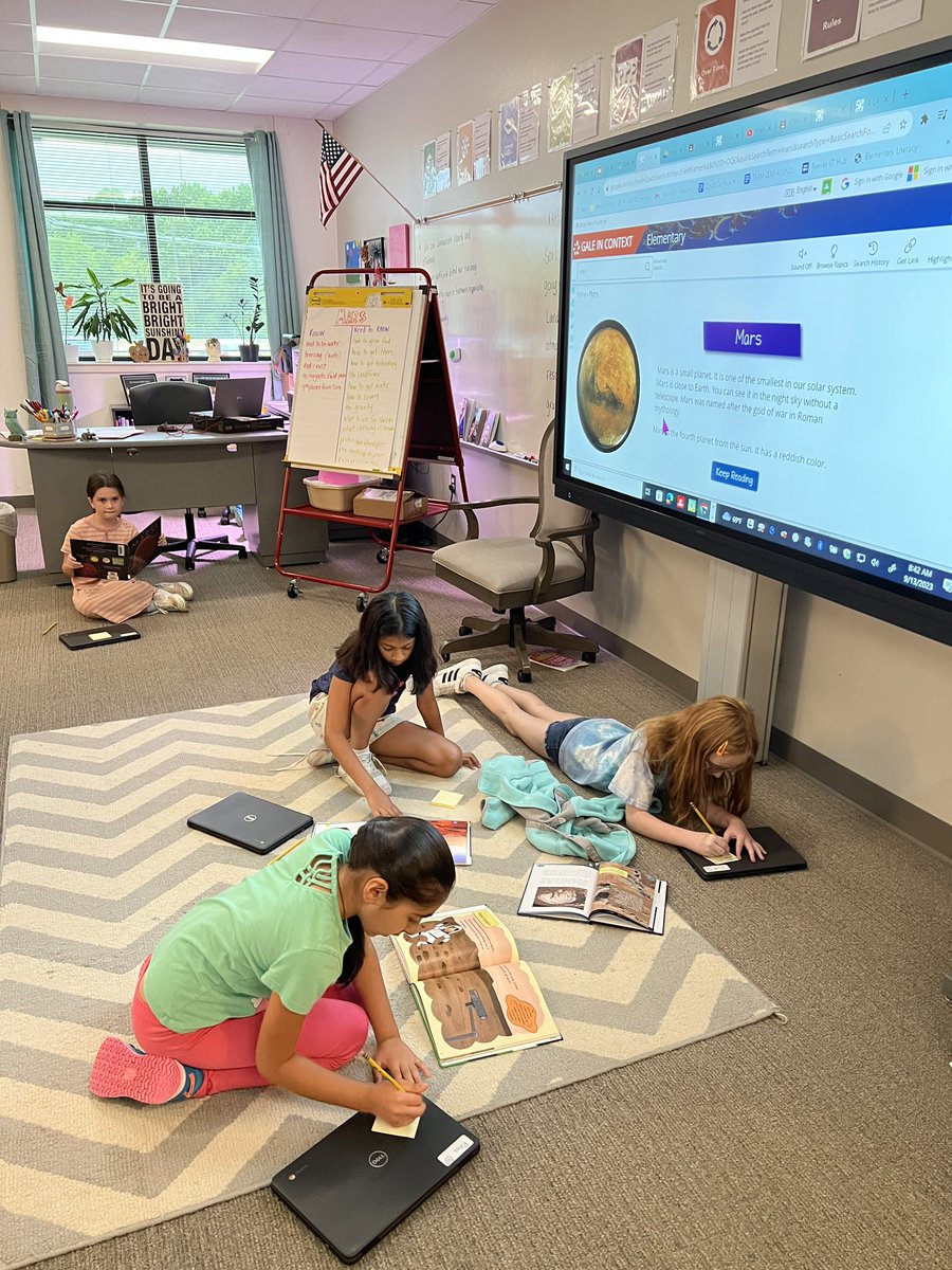 It’s time to research Mars! These students worked hard to find some answers on our “Need to Know” list!  In order to make a plan to colonize Mars, we need to know what we are up against. #ReevesAchieves #AdventureAwaits #Prosperproud