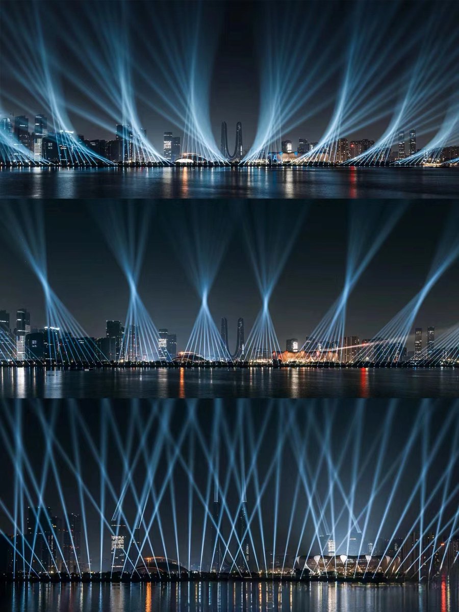 Hangzhou 19th Asian Games, Super Beautiful Venue Lighting Show, Let's Enjoy Together #杭州第十九届亚运会，超美会场场馆灯光秀，大家一起先来欣赏 #运动中国