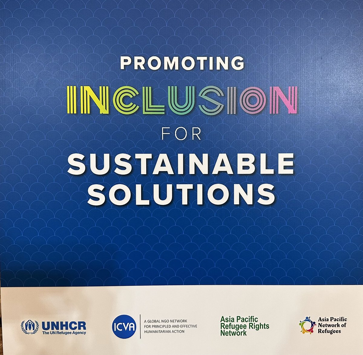 nicobrass's tweet photo. 2023 @UNHCRAsia Consultations with NGOs are on! Inspiring remarks from @IndrikaRatwatte, our co-organizers @ICVAnetwork; @APRRN_ ;@APNORefugees and refugees on promoting inclusion for sustainable solutions. To know more check https://t.co/JNZ5rrCI4g https://t.co/FOwtU625tQ