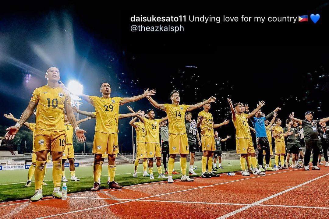 Nothing but love for the game and country. 🇵🇭✊🏽 More wins to come, Azkals! 📸@daisukesato11 | Instagram