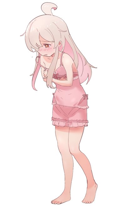 あ…あれ…?
また少し大きくなってる…

息抜きに、自分の身体の変化に戸惑うまひろちゃん描いてみた

#おにまいお絵描き 