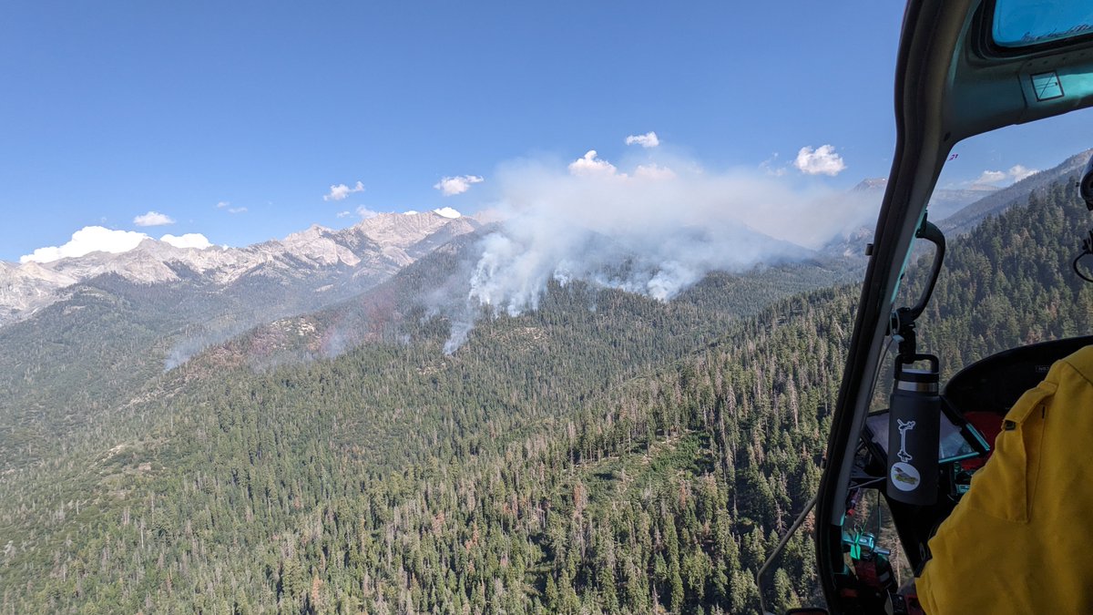 Update on the #RedwoodFire in the wilderness of Sequoia National Park! Aerial and manual ignitions will continue throughout the week. Follow updates on this fire at inciweb.wildfire.gov/incident.../ca… Photo: NPS/PJ Stevko