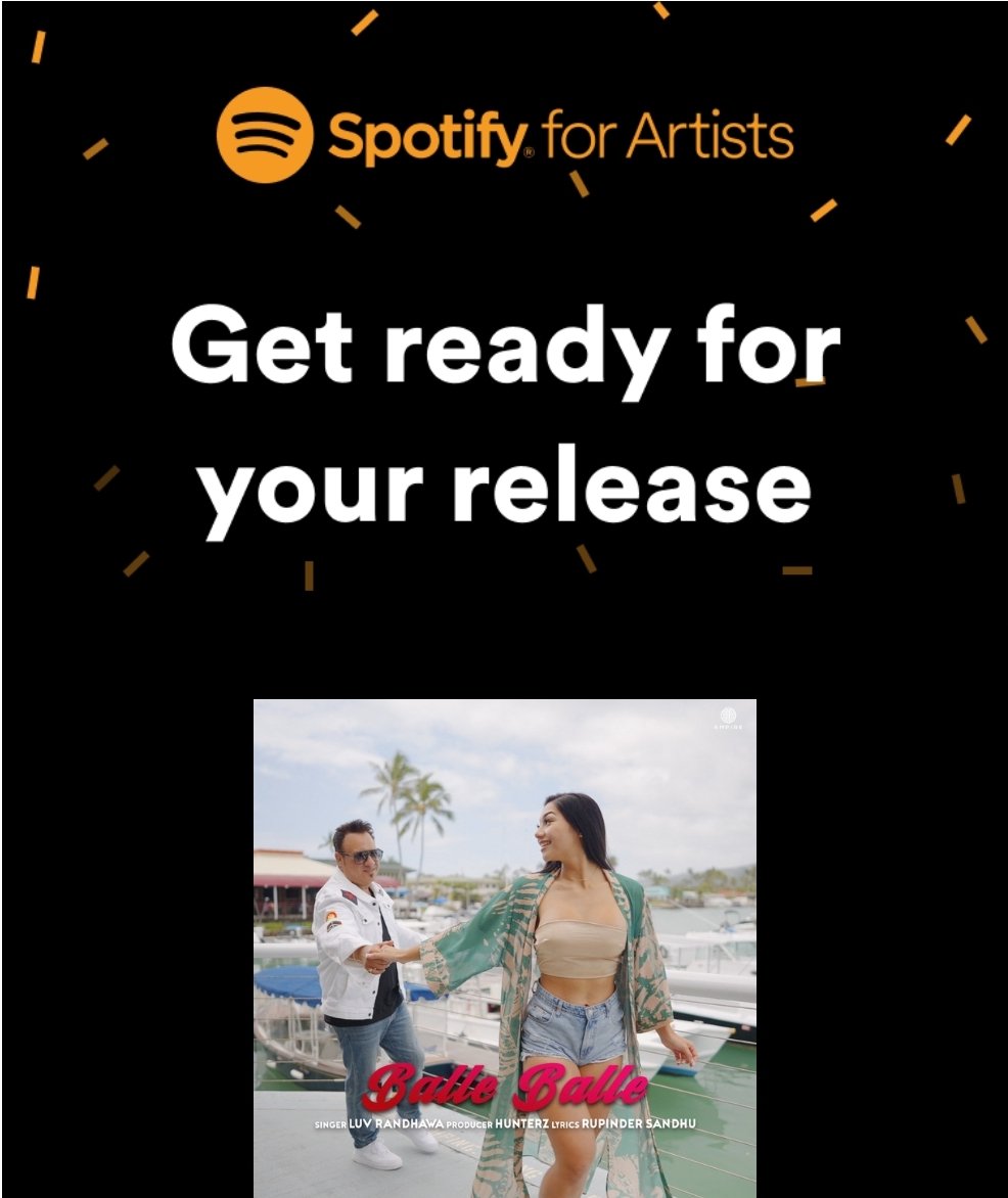 luvmusiconline's tweet image. Get ready "Balle Balle" Out Tonight

Vibez! Spotify and hear 20+ years of My journey in the  Music Industry ! 

Prod @Hunterzmusic 
Lyrics @irupindersandhu  
PR @DVPRUK
For Interviews &amp;amp; Info
luvmusic.ca
Info@luvmusic.ca

#1LUVALWAYS❤️🎶🔥🙏