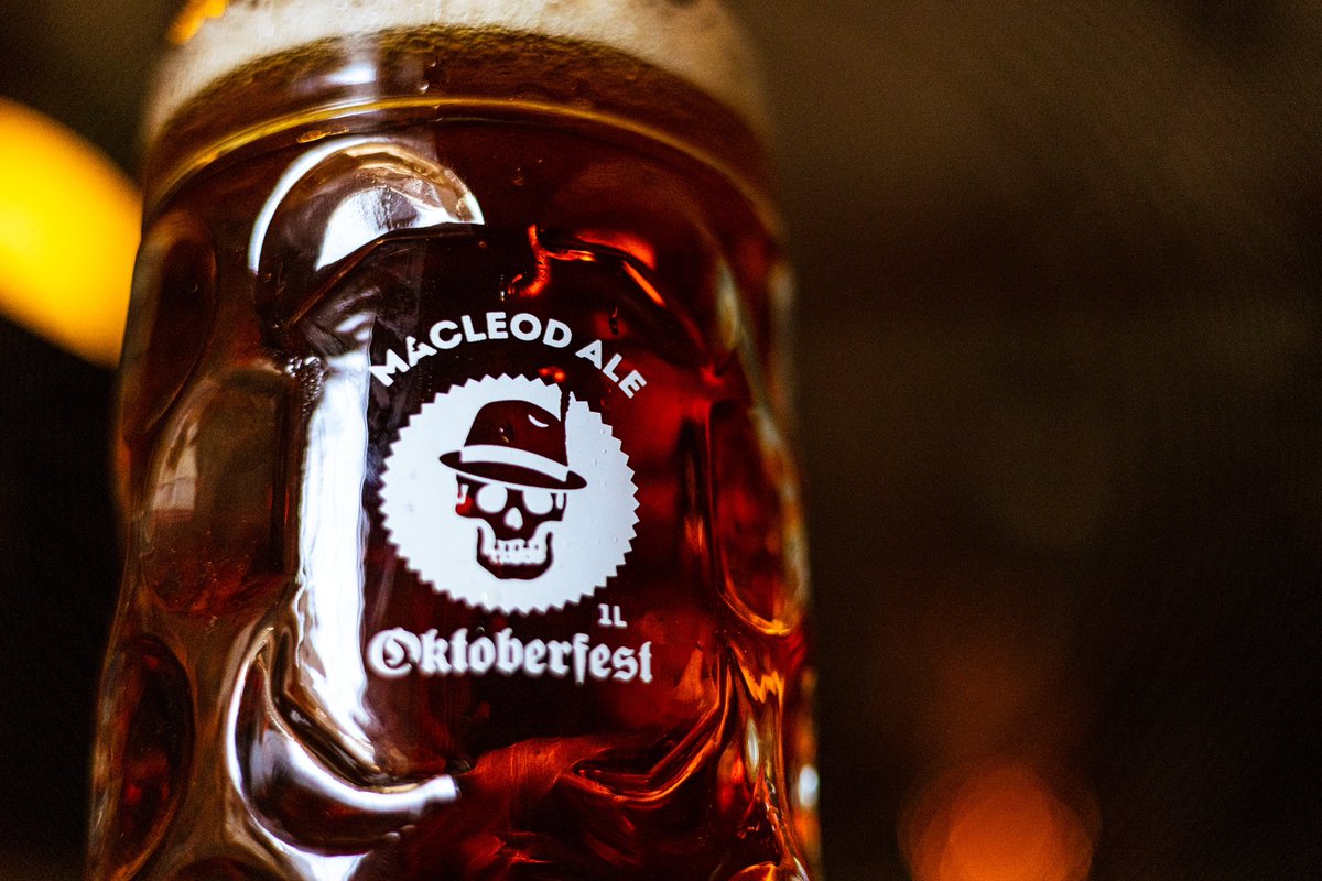 MacLeodAle's tweet image. It’s that time again! Oktoberfest this Saturday, noon-1am. 

1L steins
Triple beer release
Currywurst Pizza
Fresh Bavarian Pretzels 🥨 
🍺