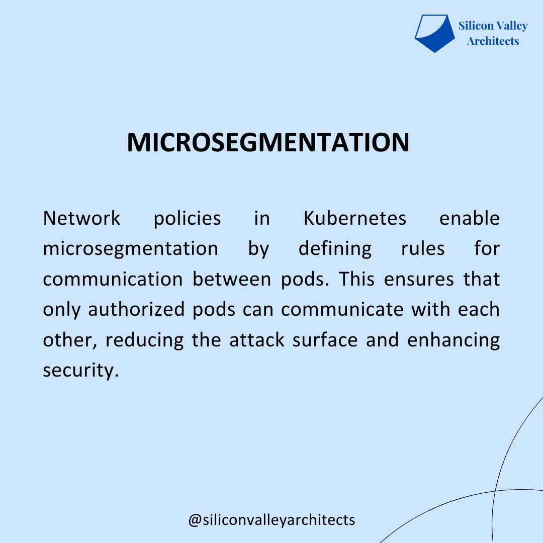 svarchitects's tweet image. Secure Kubernetes Pods with Network Policies
Ensuring Microservices Security in K8S
#kubernetes #kubernetesarchitecture #cloudcomputing #cloudcomputingservices #SVA