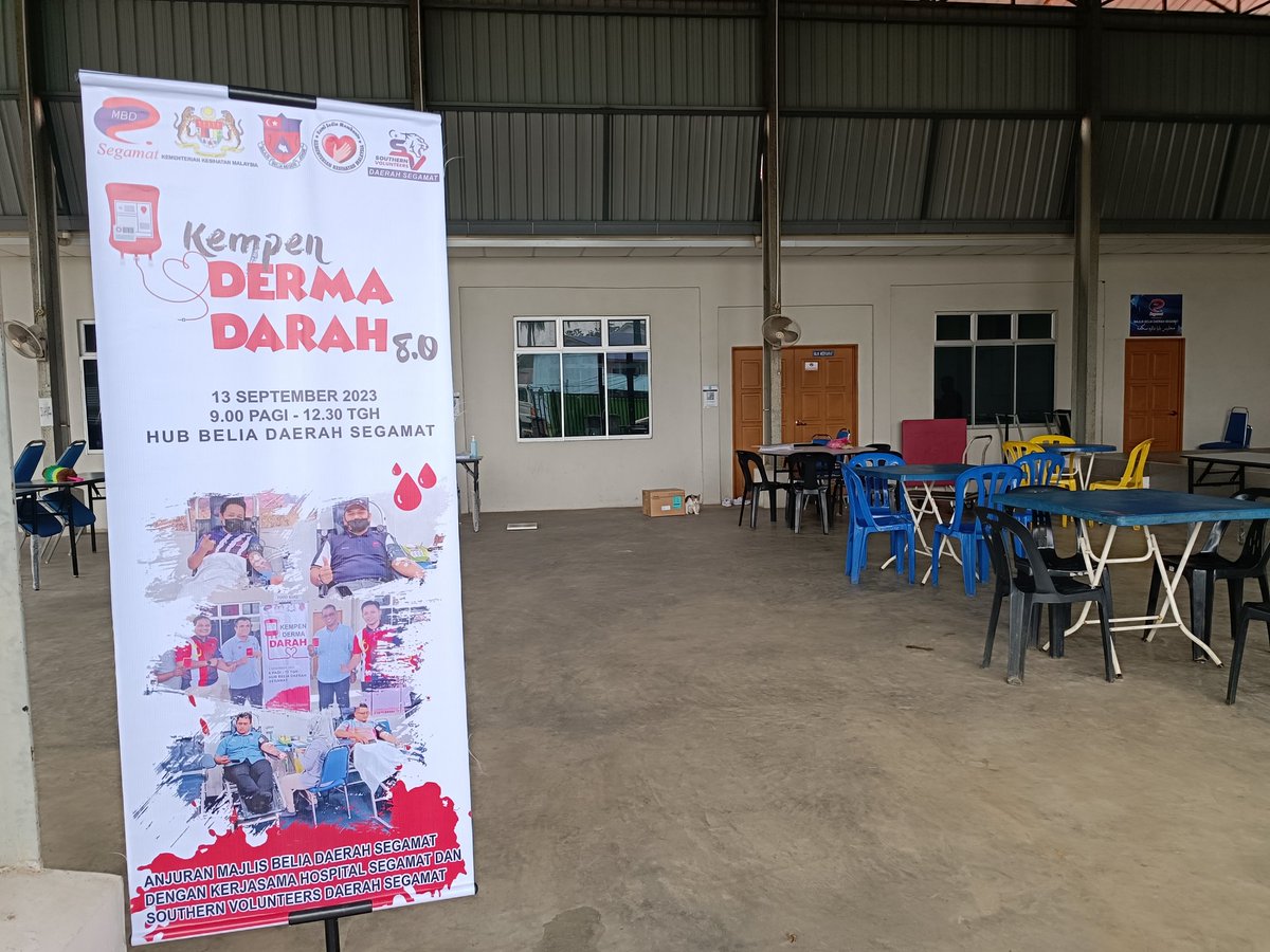 MBD_Segamat's tweet photo. Kempen Derma Darah 8.0 
#majlisbeliadaerahsegamat #beliaberbakti #bloodwarrior https://t.co/mGGRst489E
