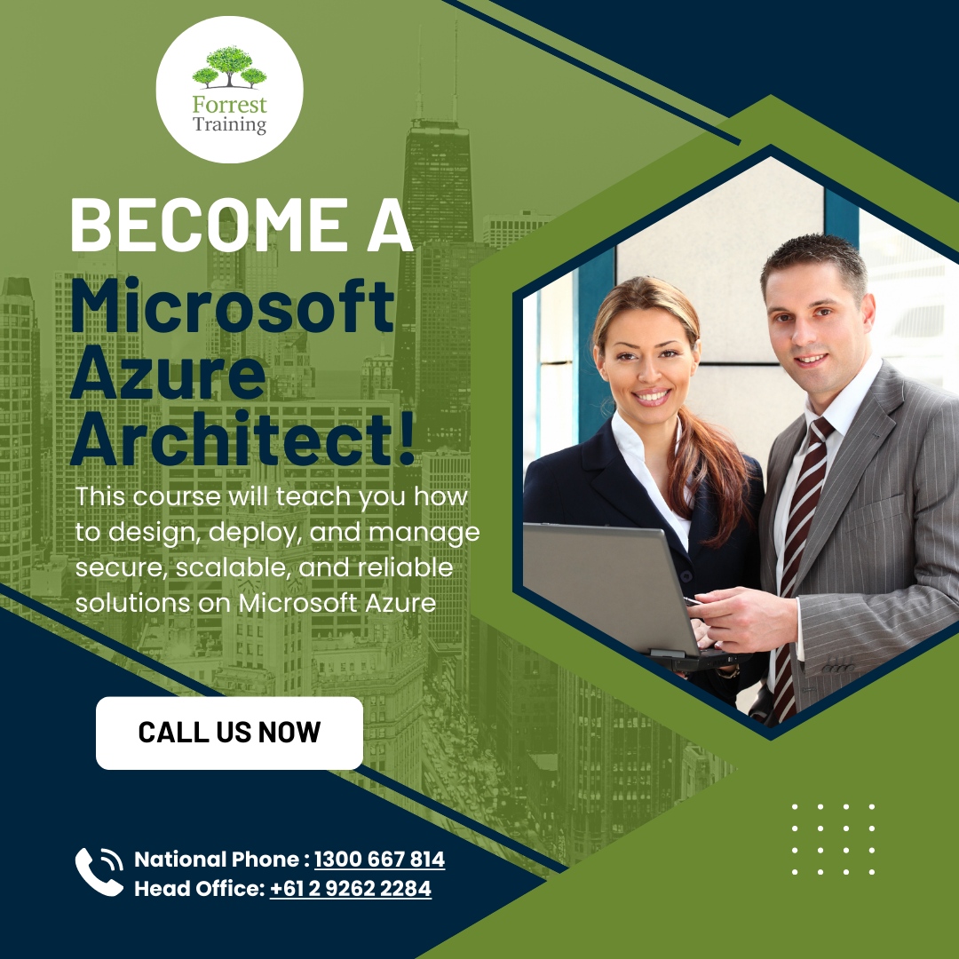 Rogerd681's tweet image. Become a Microsoft Azure Architect!

Upcoming Microsoft Official Course – AZ-303T00-A: Microsoft Azure Architect Technologies from Forrest Training

Call us now!
National Phone: 1300 667 814
Head Office: +61 2 9262 2284

#forresttraining #microsoftazure #azurecertification