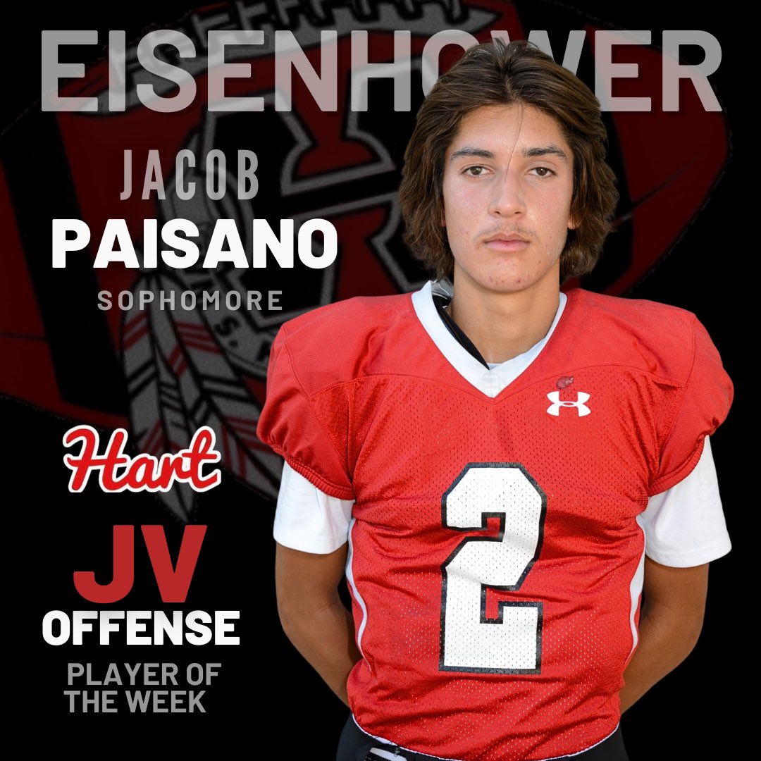 HartHSFootball's tweet photo. JV Players of the Week 🔥Eisenhower #gohartorgohome https://t.co/wFnW23lmNi