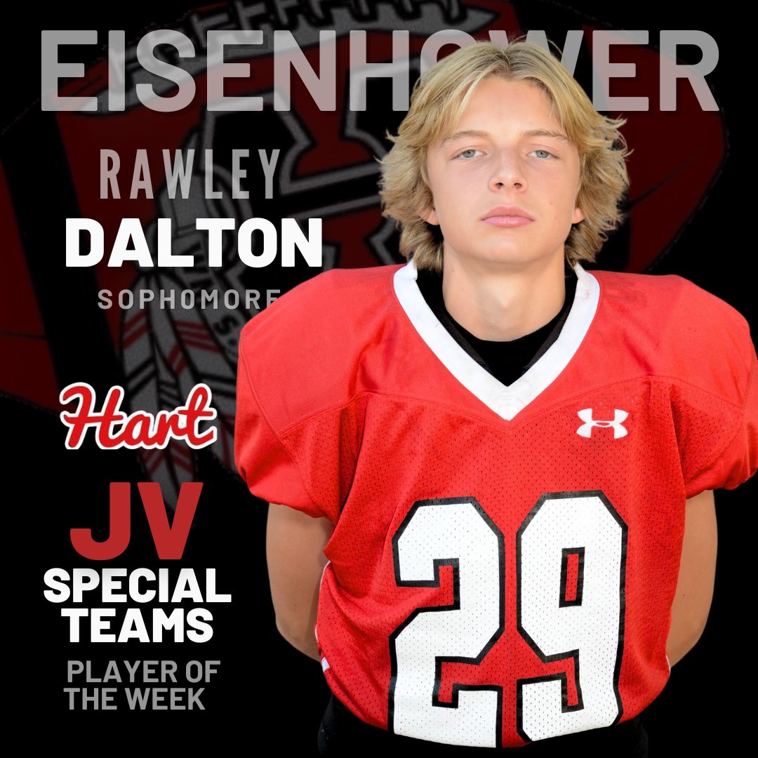 HartHSFootball's tweet photo. JV Players of the Week 🔥Eisenhower #gohartorgohome https://t.co/wFnW23lmNi