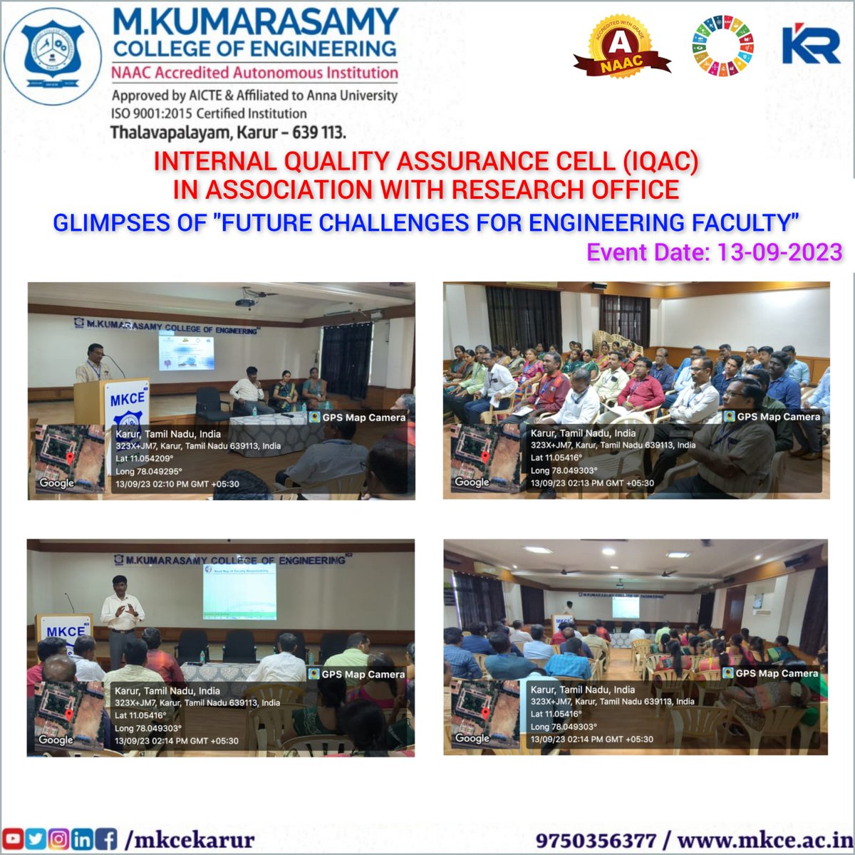 mkcekarur's tweet image. Glimpses of &quot;Future challenges for engineering faculty&quot; program organised by IQAC in association of Research office

#engineeringfaculty #iqac #research #mkce