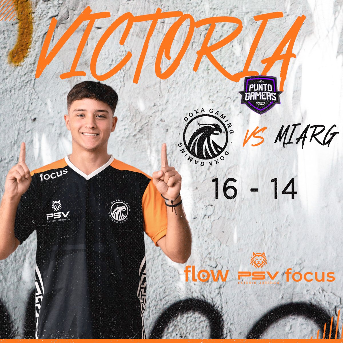 Una partida del infarto💣
Después de remontar un 14 -8, los chicos pudieron ganar el match 16 -14 vs #Miarg🧡
Felicitaciones a nuestros jugadores por la gran remontada🎉
#GoDoxa 🖤🧡 #CopaPuntoGamers 🏆
