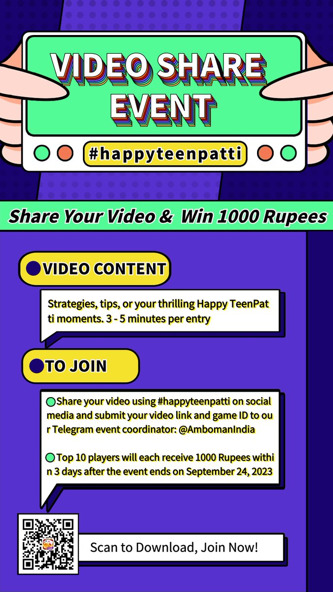 happyteenpatti's tweet photo. 🥳All participants will receive a mysterious gift. In the end, we'll select 10 winners from among all participants, each receiving 1000 Rupees. #rummy #ludogame #7UpDown #Callbreak #teenpatti #dragonvstiger #horseracingtips #lottery #crash #ROULETTE #andarbahar #jhandimunda https://t.co/h4X5gHpYn3