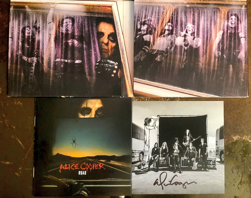 @alicecooper @hurricanenita @RyanRoxie @Glen_Sobel @chuckgarric @DisVicious1 . #deaddontdance #goaway  #thebiggoodbye #welcometotheshow #rockandroll
#rockaintdead #ROAD
. This arrived today. Great music. Great band. Thanks for the autograph.