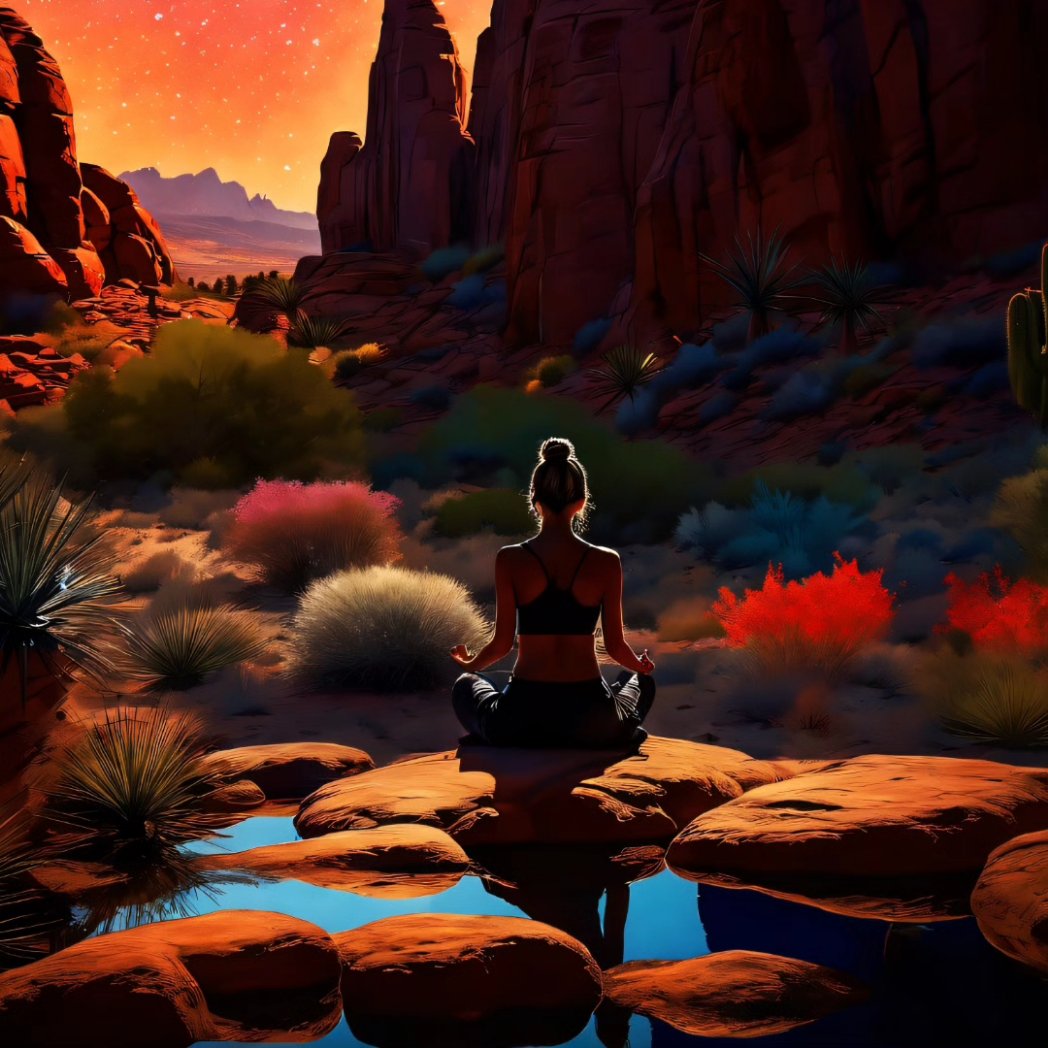 mandee_eby_1623's tweet photo. We all have a birthright to our own #Divinity, tonight I thought about all the most peaceful components I've been Blessed to Experience but used #AiArt to #imagine what that could look like in places I've yet to Visit. #strengthincalmness #aiartcommunity #peacefulexperience #love https://t.co/BkqAWUemqw