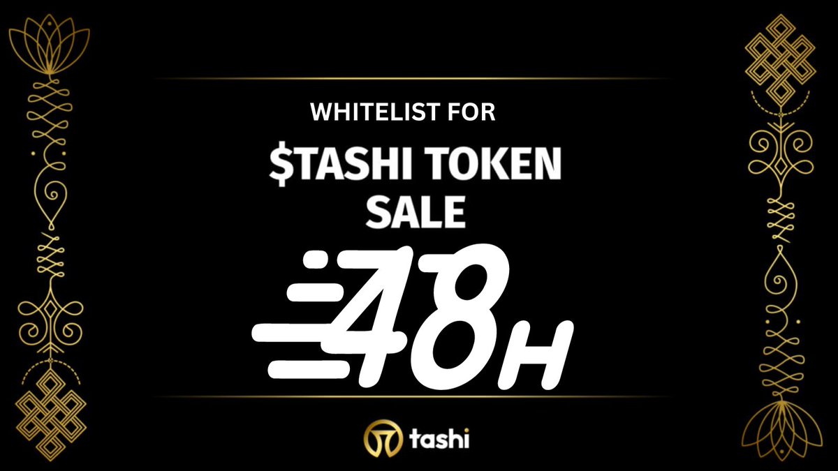 COSM0Smarkets's tweet photo. Have you whitelisted yet? Only 48 hours remain to KYC and get whitelisted for the upcoming $TASHI tokensale on #Tokensoft. Become a part of the #EVMOS DeFi revolution.
https://t.co/T8RRLUy7xa https://t.co/Ty2LaQxIyU