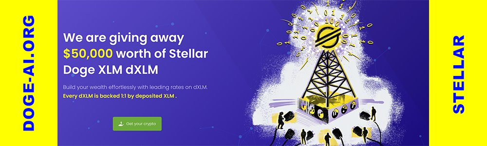 AIDOGEXLM's tweet image. We are giving away $50,000 worth of Stellar #Doge #XLM dXLM
doge-ai.org/we-are-giving-…
To do :
🔸Follow :  
🔸Subscribe : t.me/AIDOGE_XLM
@cctip_com airdrop 2000 XLM 1000 #Giveway