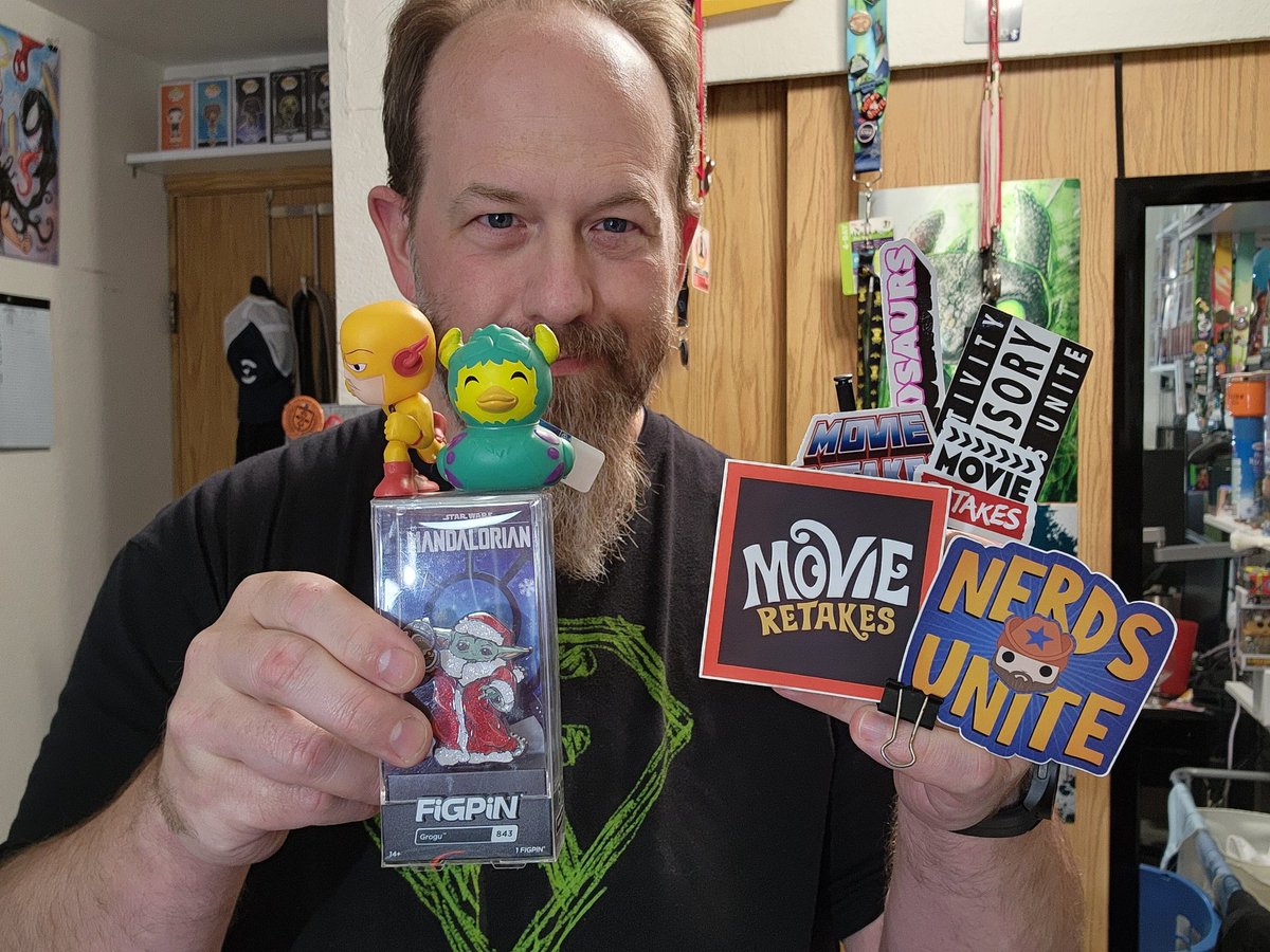 living_a_conun's tweet image. Surprise addition to my shout-out box. 2 different box game wins! First, Santa Grogu, Sully Duck, Reverse Flash mini, and Movie Retakes stickers!  Thanks @CSSully  !#BoxGame
