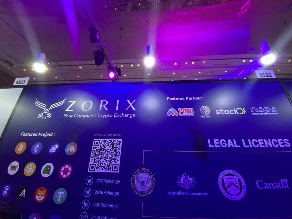 In Token2049!
PMW is being highlighted as ZORIX's main partner!

<a href="/ZORIXchange/">ZORIXchange</a> 

#Token2049Singapore #PMW #ZORIX #P2E #ETH