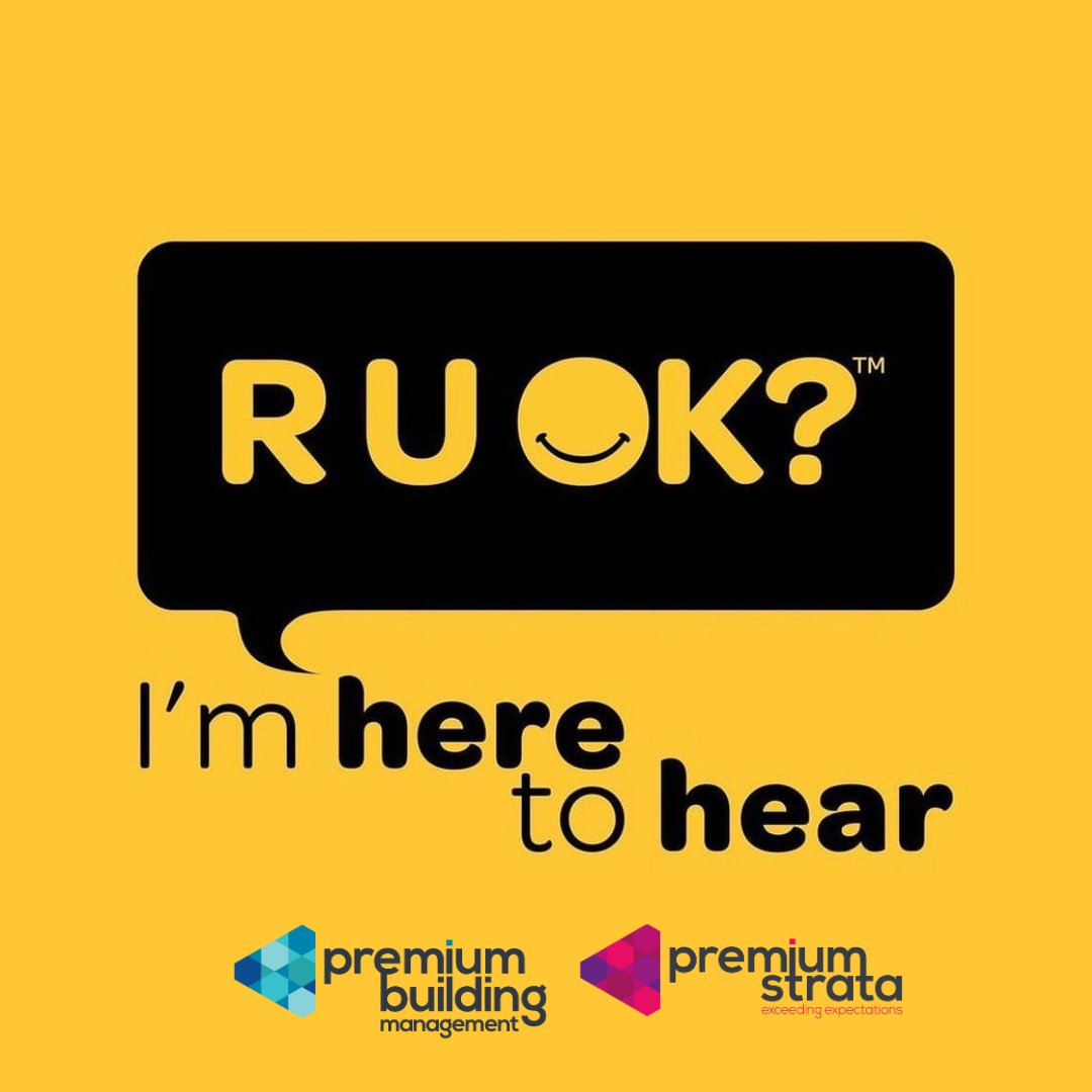PremiumStrata's tweet photo. At Premium Strata, we prioritise mental health and wellbeing. 

Today and everyday we encourage everyone to take the time to check in on your family and friends.

It's more important now, than ever to ask the question - 👉 R U OK? ⁠
 ⁠
#RUOKDay2023 #mentalhealthawareness https://t.co/s4iSTab1cf