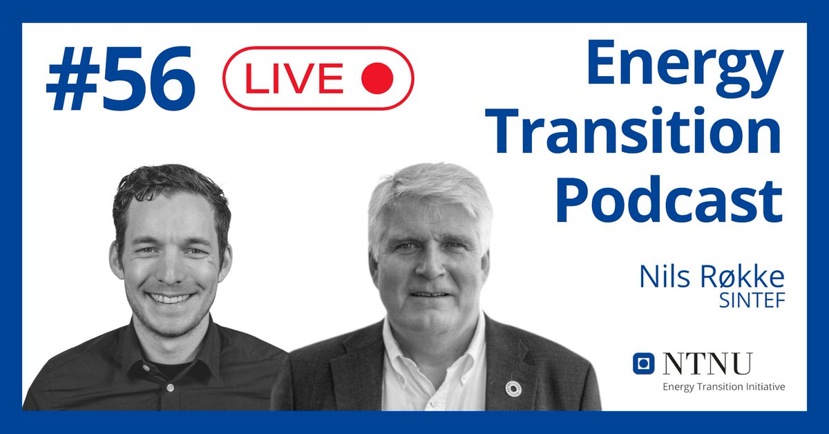 📢📢📢 Norway is facing an electricity deficit ⚡. This is very likely leading to higher electricity prices 💰💰💰 . Join us next Friday for a live recording of the NTNU Energy Transition #Podcast with @Nils_Rokke , Executive Vice President of Sustainability at @SINTEF. When:…