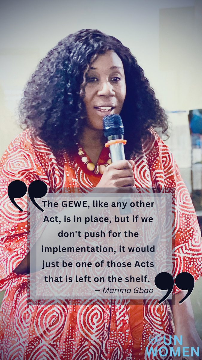 Ophaniel Gooding (@ophaniel) on Twitter photo #GEWE, like any other #Act, is in place, but if we don't push for it’s implementation, it would just be one of those Acts that is left on the shelf. <a href="/UNWOMEN_SL/">UN Women Sierra Leone</a> <a href="/unwomenafrica/">UN Women Africa</a> #GEWE, like any other #Act, is in place, but if we don't push for it’s implementation, it would just be one of those Acts that is left on the shelf. <a href="/UNWOMEN_SL/">UN Women Sierra Leone</a> <a href="/unwomenafrica/">UN Women Africa</a>