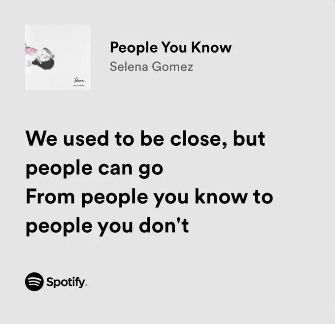 selena gomez / people you know
