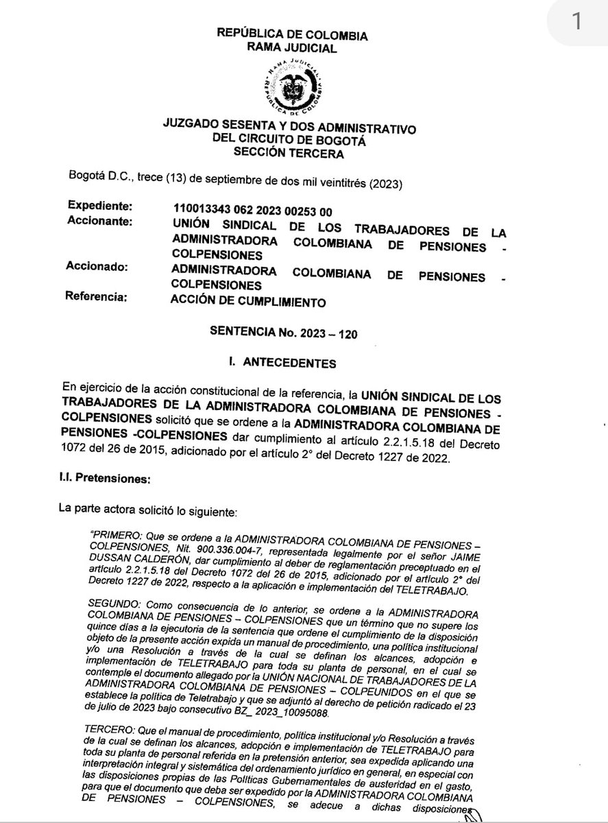 colpeunidos's tweet photo. @MintrabajoCol sugiere adoptar y fortalecer el teletrabajo @petrogustavo la justicia  ordena la implementación de una política de teletrabajo @dussanja sigue en resistencia siendo que es gana gana para @Colpensiones con un 2*3 no hay necesidad de más arriendos @jaramillojassir https://t.co/dO3CBAQOi5