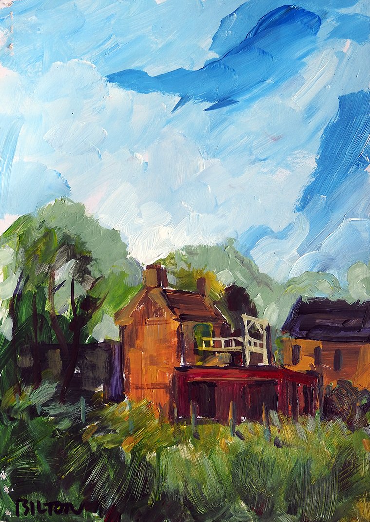 ChrisBilton3's tweet photo. #elsecar #pumphouse #Newcomenengine #coalmine #paintingoutside #pleinairpainting #directobservation #landscapepainting #acrylicpaintings #southyorkshire #biltonart #opencountry #trees #clouds #fineartpaintings #allaprima #clarifiedimpressionism #elsecarheritagecentre https://t.co/Jb3UOGD4QF