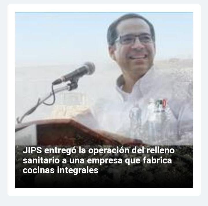 Colima.- El gobierno de <a href="/nachoperaltacol/">José Ignacio Peralta</a>, entregó la operación del relleno sanitario, a una empresa encargada de la fabricación e instalación de cocinas integrales.

Leer: tinyurl.com/3kf94vda