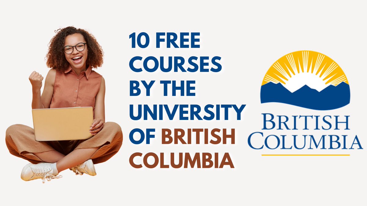 heysajib's tweet photo. The University of British Columbia is offering Online Courses for FREE.

From AI to video game writing, there’s something for everyone.

No Payment Needed!

It’s Totally FREE!

Here are 10 FREE British Columbia courses to level up your skills: ⤵️

[Bookmark to find it later 🔖] https://t.co/seL2RYMtMV