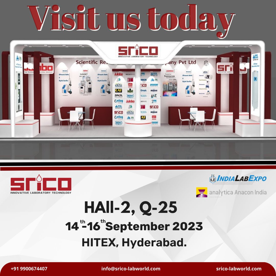 sricolabworld's tweet photo. The much awaited expo is now open.....!
visit us #today at analytica Anacon India & India Lab Expo #Hall2, #booth #Q25 from today to16th September 2023 at #Hytex, Hyderabad.
#srico #event #tradeshow #hyderabad #pharma #labequipment #pharmaceuticals #pharmaceuticalmanufacturing https://t.co/CYG5TQVUME