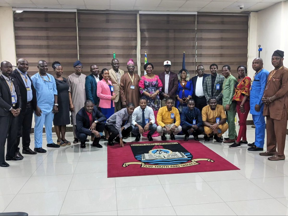 LASUOfficial's tweet photo. The Vice Chancellor, Prof. Ibiyemi Olatunji-Bello, mni, NPOM, has received eleven new international students at the university, courtesy of the Africa Centre of Excellence for Innovative and Transformative STEM Education (ACEITSE). She received the students who are at the university for their Masters and Ph.D. programmes in various programmes under ACEITSE on Wednesday, 13th September 2023 at the Vice Chancellor's Conference Room, Babatunde Raji Fashola Senate Building, Main Campus, Ojo. 

The new additions swells the growing number of international students in the university.