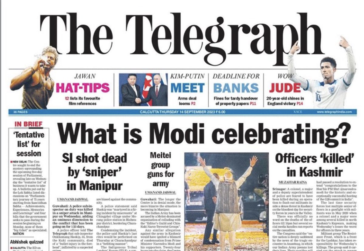 What was he celebrating at BJP HQ?