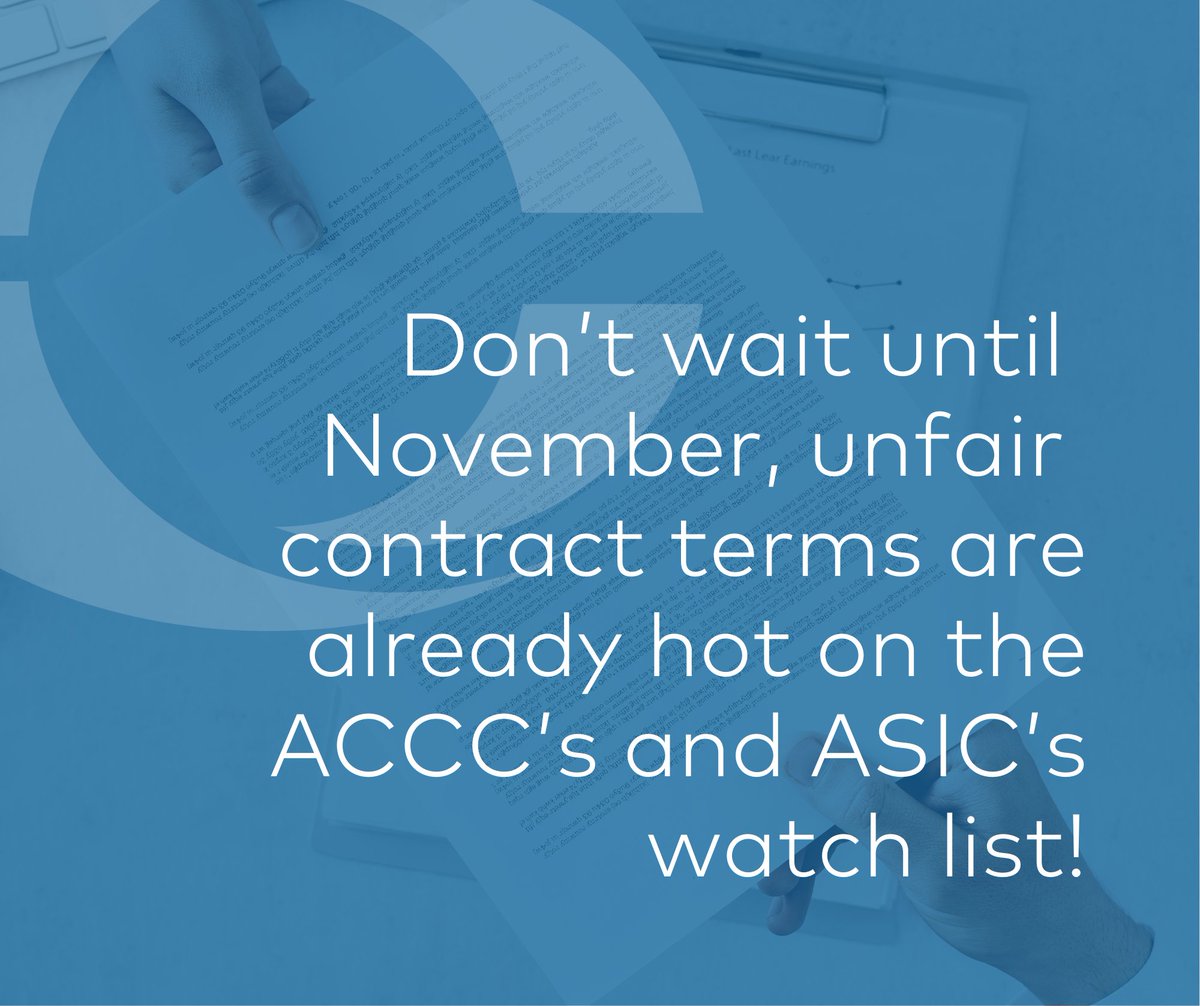 Don’t end up on the #ACCC’s and #ASIC’s unfair contract terms hit list! Katie Pote in our #Corporate &amp; #Commercial team outlines recent legal action that ASIC has taken against #PayPalAustraliaPtyLimited alleging an #unfaircontractterm.
Read here: ow.ly/6sy650PLphh