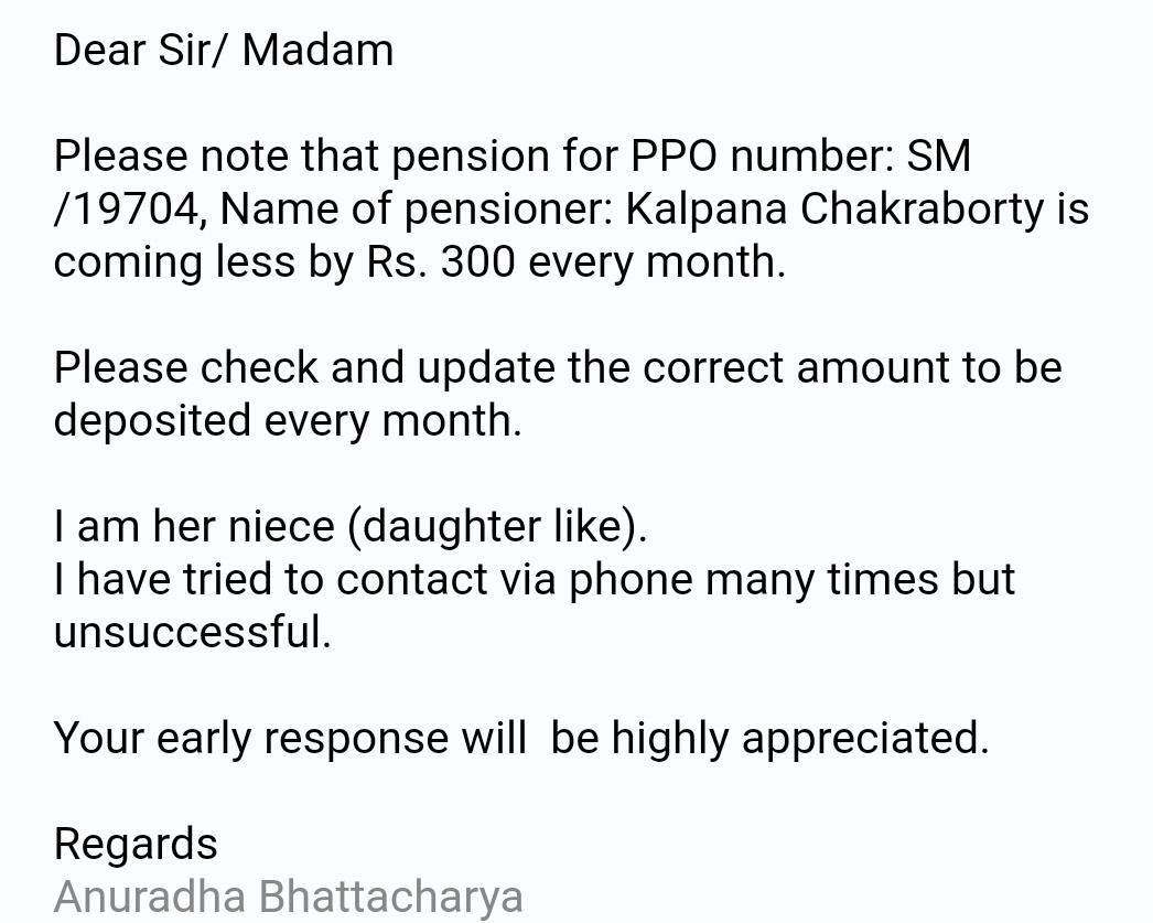 ThinkMozy's tweet photo. @mygovassam @cpgrams
Please help with the below lodged request. I have tried to reach out via telephone but no success. Pension &amp; Public Grievances, Govt. of Assam - an early response will be appreciated. https://t.co/9dVwUQD0Sr