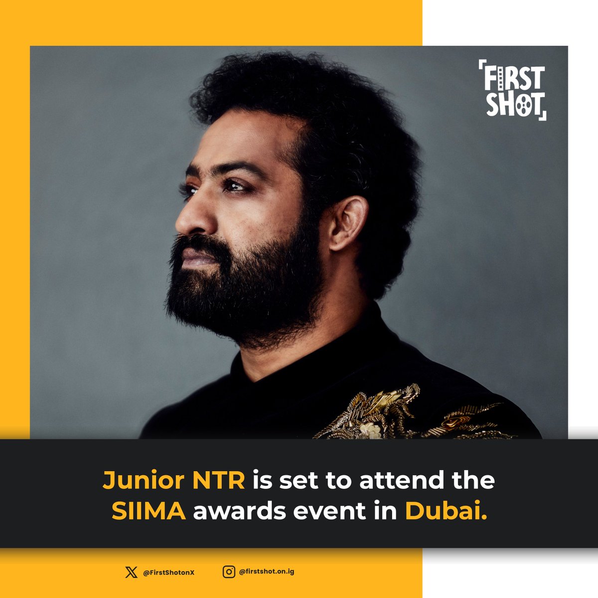 FirstShotonX's tweet photo. #JrNTR is heading off to #SIIMA. https://t.co/i7iwKrugak