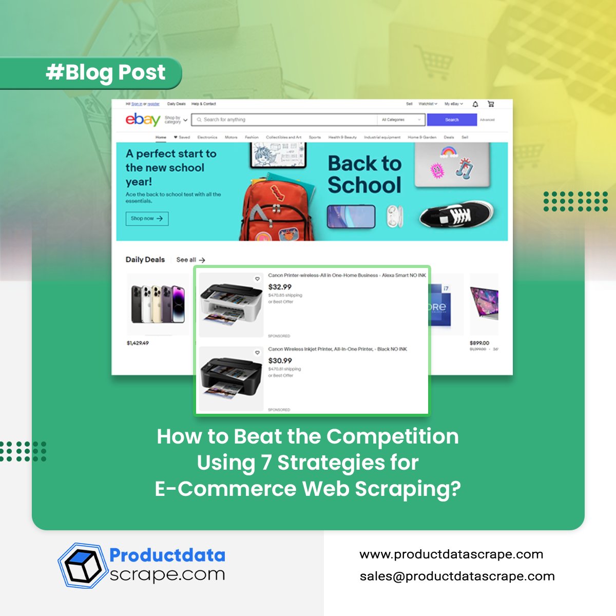 ProductScrape's tweet image. Discover seven effective strategies for leveraging #ecommercewebscraping to gain a competitive edge. Unlock insights, pricing trends, and customer preferences for business growth.
Know more :
productdatascrape.com/the-competitio…
#ECommerceWebScraping #webscrapingecommercedata
#USA #canada